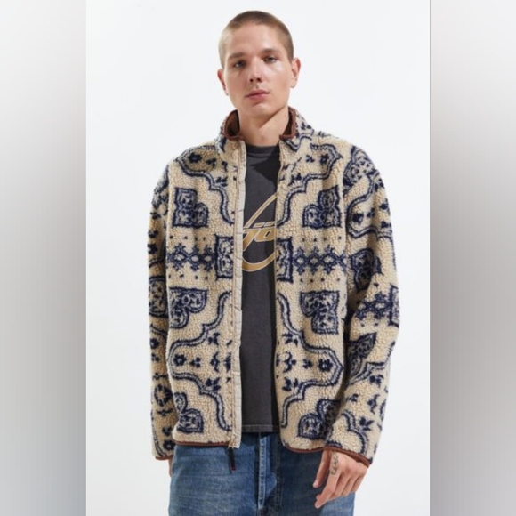 BDG Urban Outfitters damask sherpa zip up sweatshirt - Picture 10 of 10